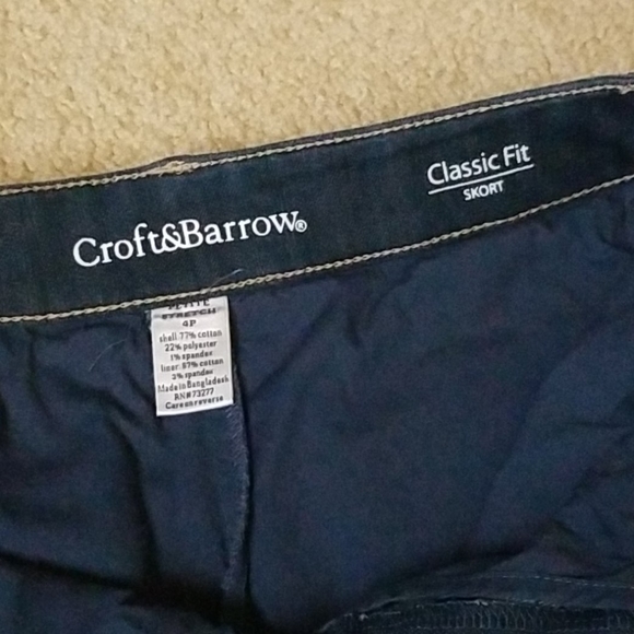 Croft & Barrow Denim Skort - Picture 3 of 4
